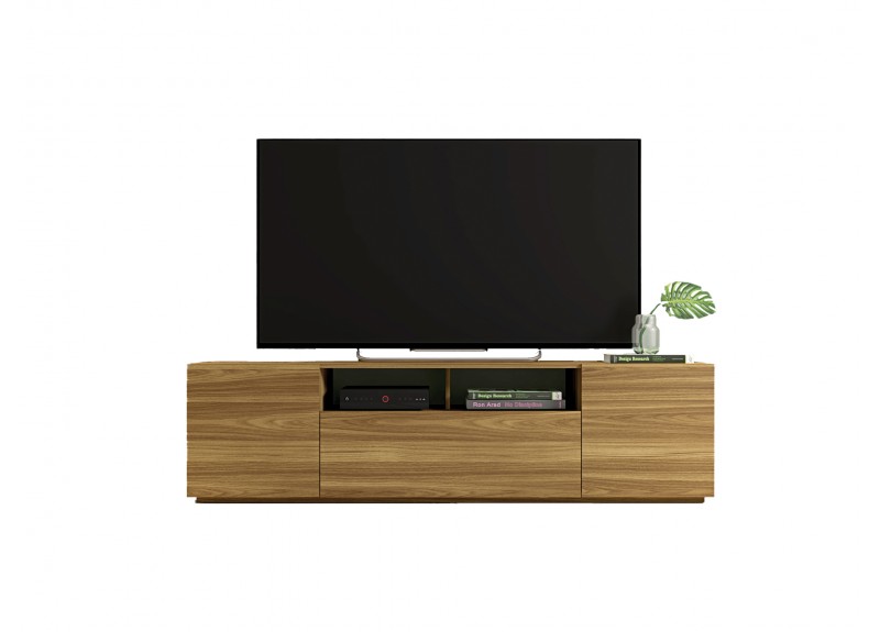 MEUBLE TV MADEIRA STAND 2PTS / 1TIR LAMINATED ( 2