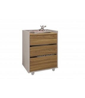office table STUDIO 3 DRAWERS LAMINATED MEL/ CACA