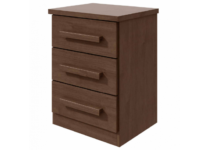 TABLE DE NUIT BAIAO 3 TIRS IMBUIA CLEAN ( 28865 )