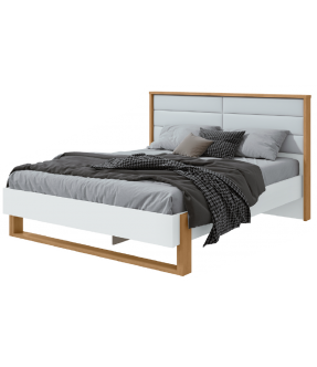 BED FREETOWN (3PC) 5'3 REMB ALMOND CLEAN/WHI