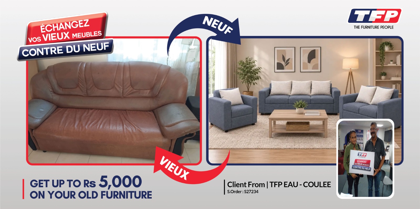 Client exchange – TFP Port-Louis – S27388
