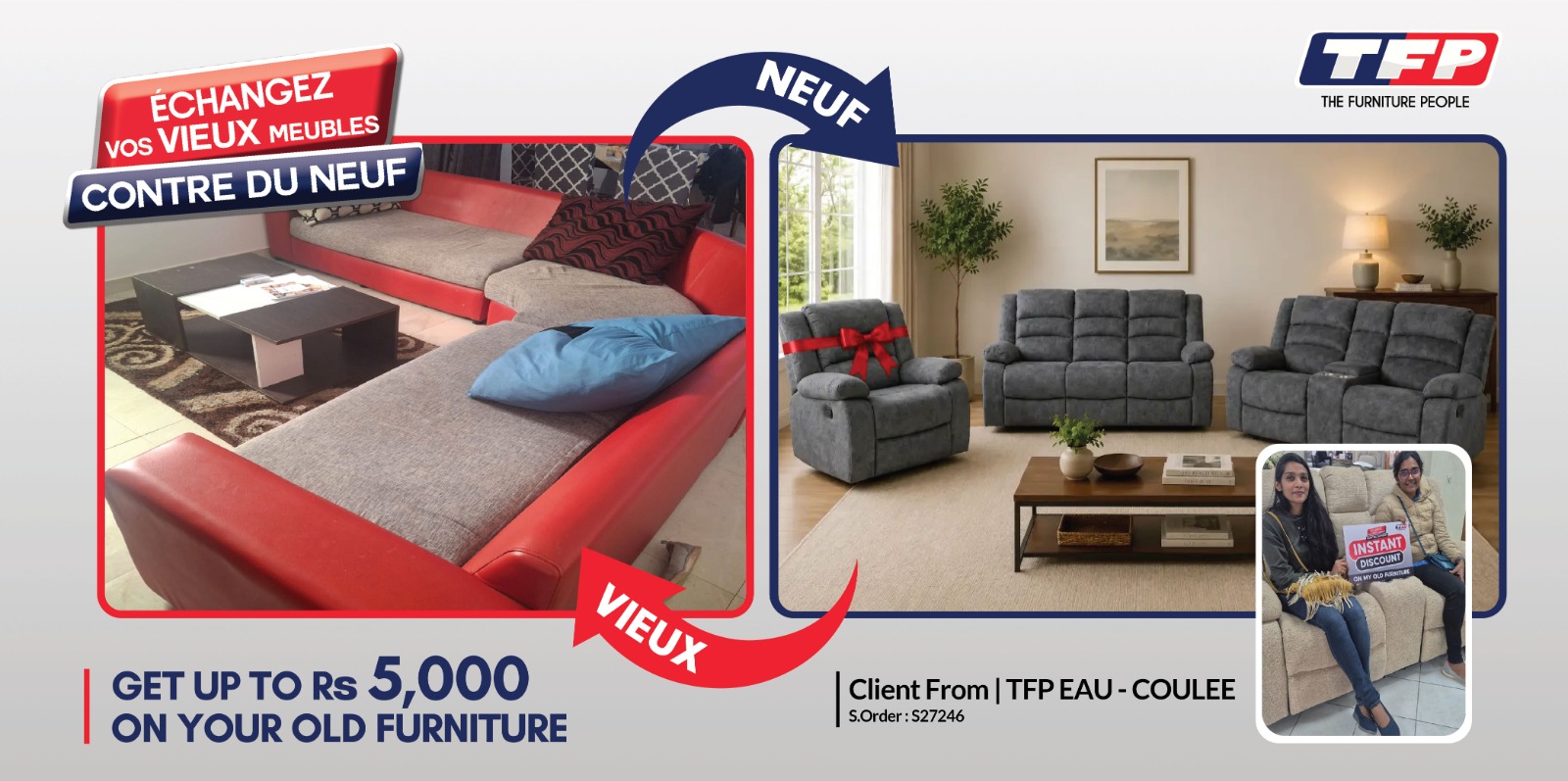 Client exchange – TFP Curepipe – S27344