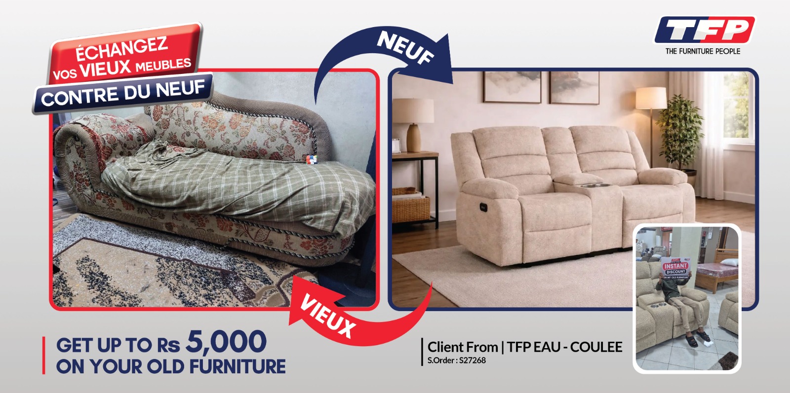 Client exchange – TFP Quatre-Bornes – S27412