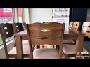 DINING TABLE BELGIUM 4 PLACES RECTANGLE MEDIUM BROWN 1200mm