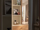 ARMOIRE DOHA REF D331-129 1 PT PLEIN 1PT MIRROR 3 TIRS OFF WHITE / NATURE