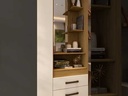 ARMOIRE EILAT REF B64-127 (2PC) 2 PTS 3TIRS + COIFF NATURE / OFF WHITE