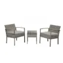 OTHER TABLE BACTON (DIY) REF F0823 GARDEN TABLE SET + 2 CHAIRS GREY