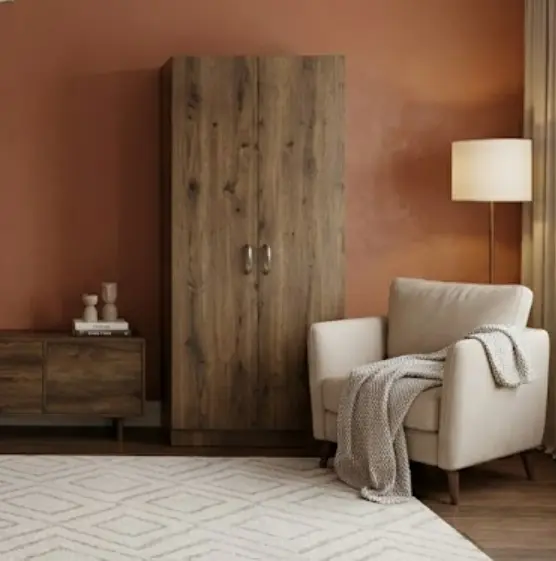 ARMOIRE ICC-RUSSIA 2 PTS + 1 TABLETTE TOP + PENDERIE 