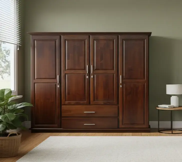 ARMOIRE MELDIANA 4 PTS 2TIRS  SAPELEE