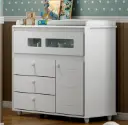 COMMODE AQUARELA REF I712-10 4 TIRS 1PT WHITE