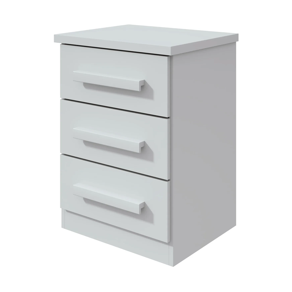 TABLE DE NUIT BAIAO 3 TIRS WHITE