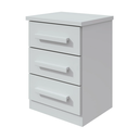 TABLE DE NUIT BAIAO 3 TIRS WHITE