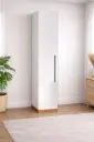 CLOSET BELIZZI 1 PT 400MM*2M30*2300MM ALUMINIUM/MDF