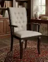 CHAISE BRAZIL DINING WITH ARM DOS REMB MEDIUM BROWN