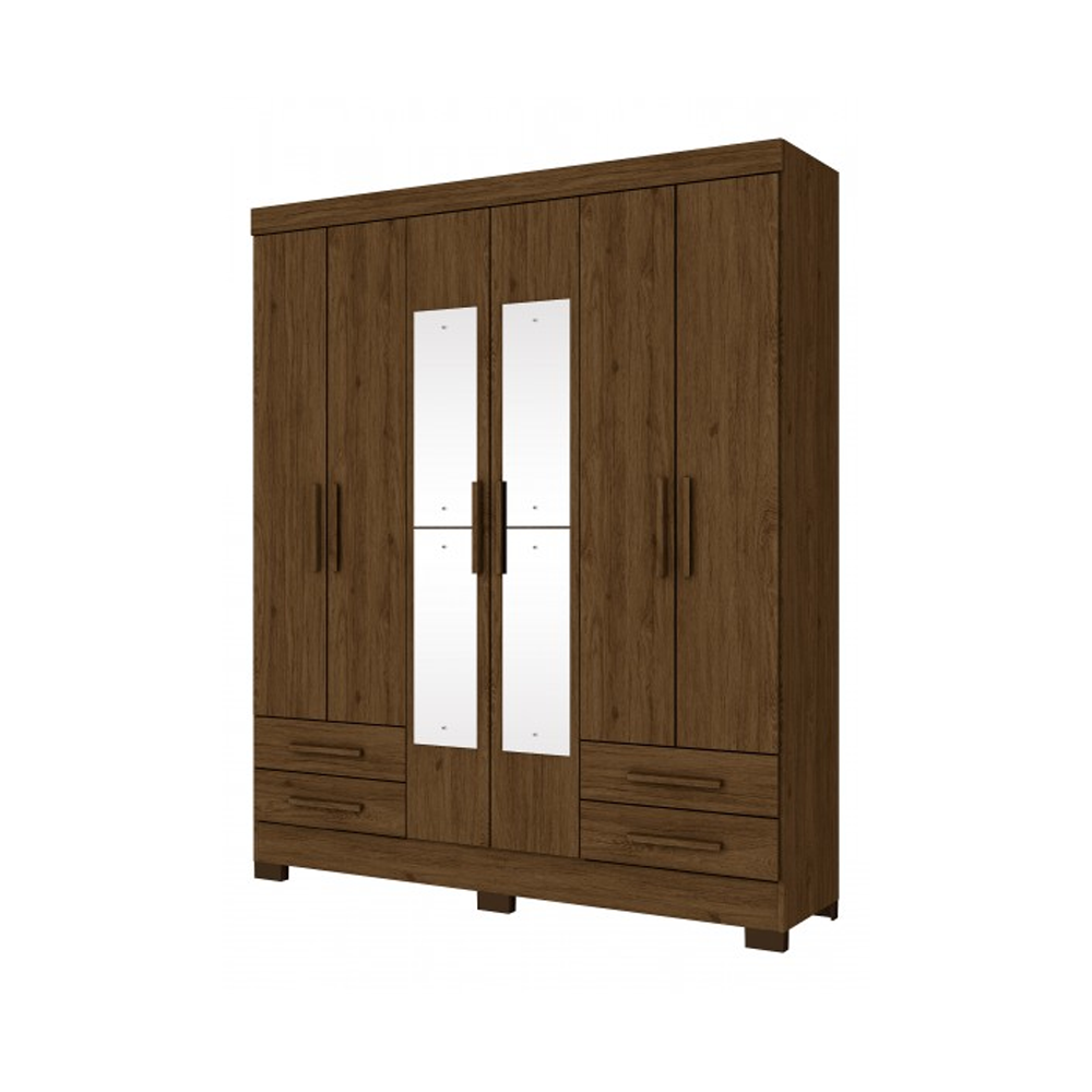 ARMOIRE CANDICE REF B63-130 (2PC) 6 PTS 4 TIRS CASTANHO HP