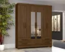 ARMOIRE CANDICE REF B63-130 (2PC) 6 PTS 4 TIRS CASTANHO HP