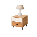 TABLE DE NUIT CAPILEIRA REF 700 2 TIRS OAK/WHITE