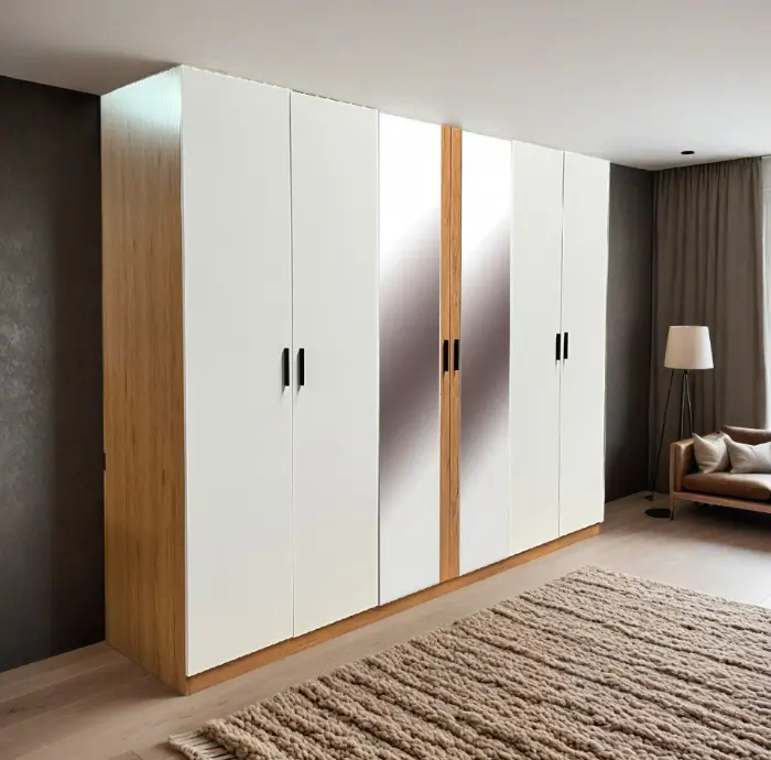 ARMOIRE CAPILEIRA REF 700 (4PC) 6 PTS OAK/WHITE