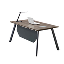 OFFICE TABLE CHESSELL REF F20B-16B DESK + SIDE TABLE 2DRWS TORREYA & DARK GREY