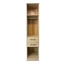 CLOSET DOMINO 2 TIRS 1 HANGER OAK KIAT