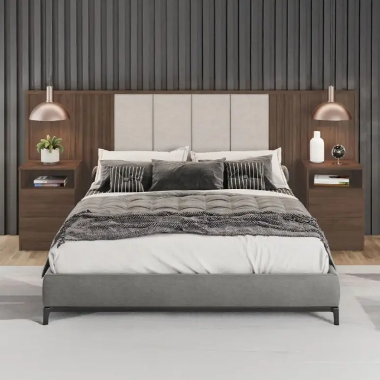 BED GRECIA REF D610-529 5'0 REMB - HEADBOARD ONLY CASTANHO HP
