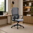 OFFICE CHAIR LATI-H (2 IN 1) HIGH BACK MESH BLACK & GREY