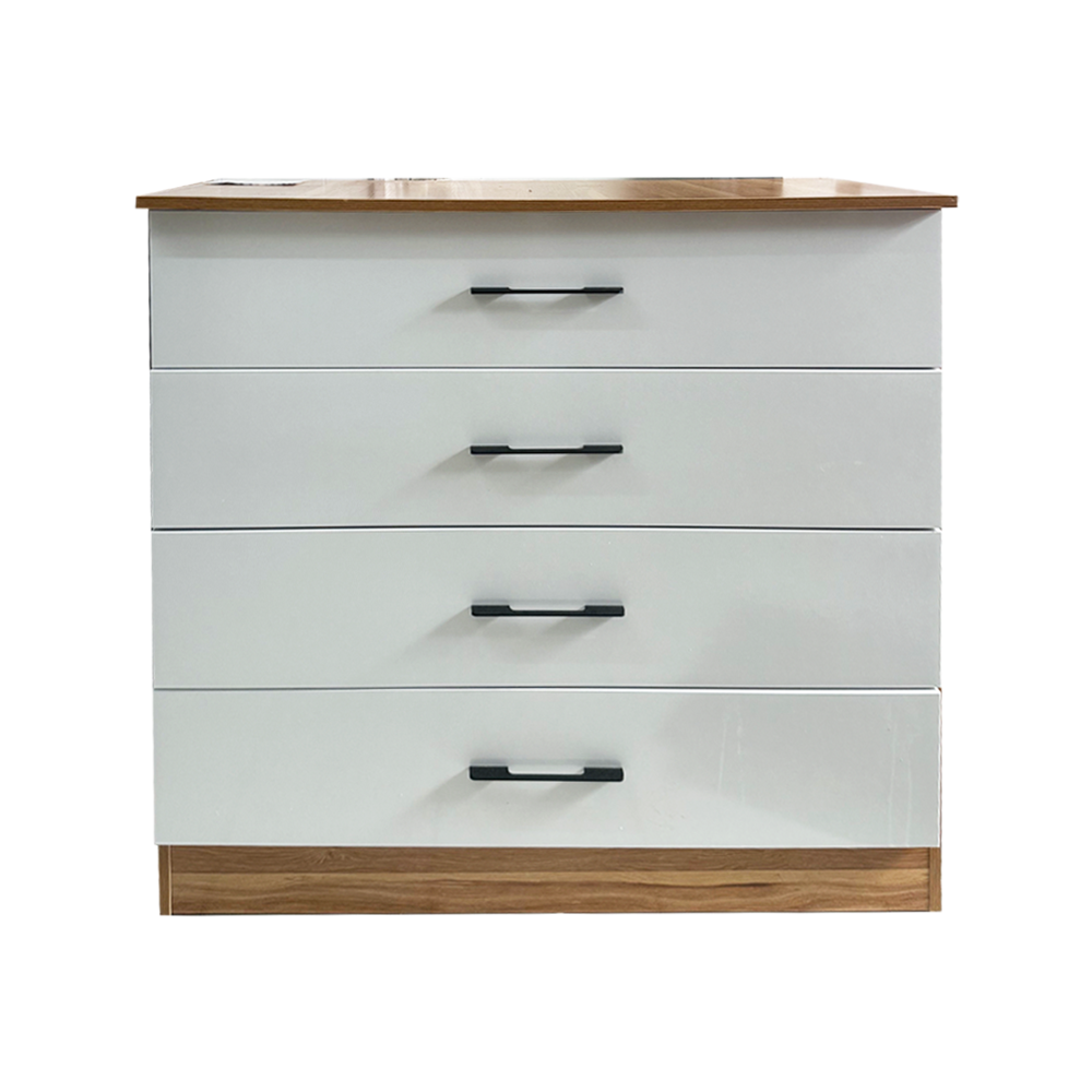 COMMODE LEON 6 TIRS LIGHT GREY HL33 LIGHT BROWN