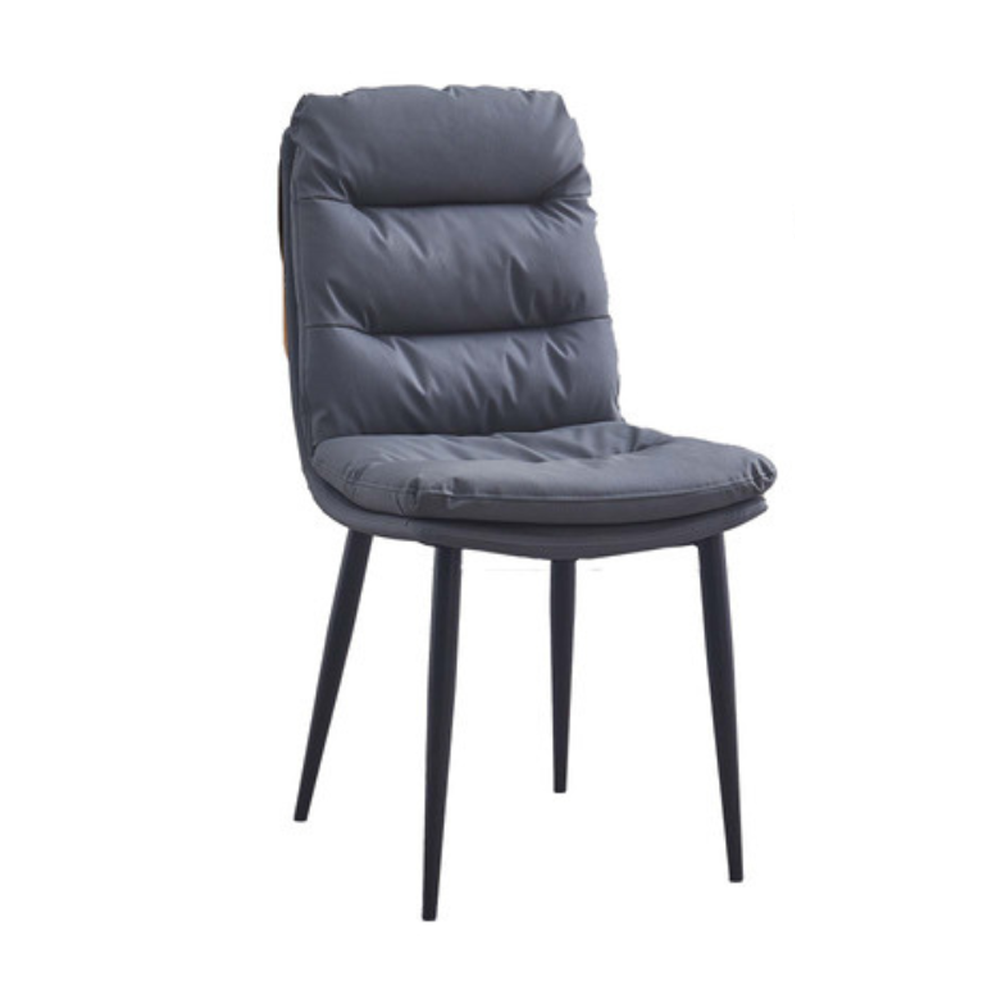 CHAISE MALCOLM REF DC-509 (2 IN 1) DINING SMOKY PU LIGHT BROWN