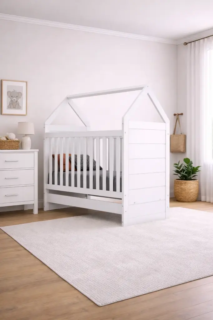 BED MONTESSORIANO (DIY) REF I15-05 BERCEAU 2 IN 1 WHITE HP