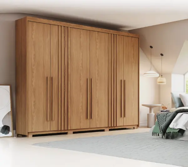 ARMOIRE NORTON REF D325-128 (3PC) 6 PTS + 4 TIRS NATURE