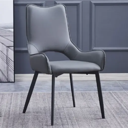CHAISE PEYTON REF DC-511 (2 IN1) DINING SMOKY PU LIGHT GREY