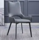 CHAISE PEYTON REF DC-511 (2 IN1) DINING SMOKY PU LIGHT GREY