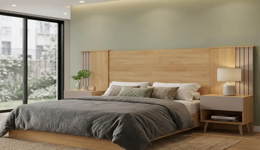 BED PROXIMUS 5'0 HEADBOARD ONLY + 2 TDN 1 TIR BURITI / FENDI