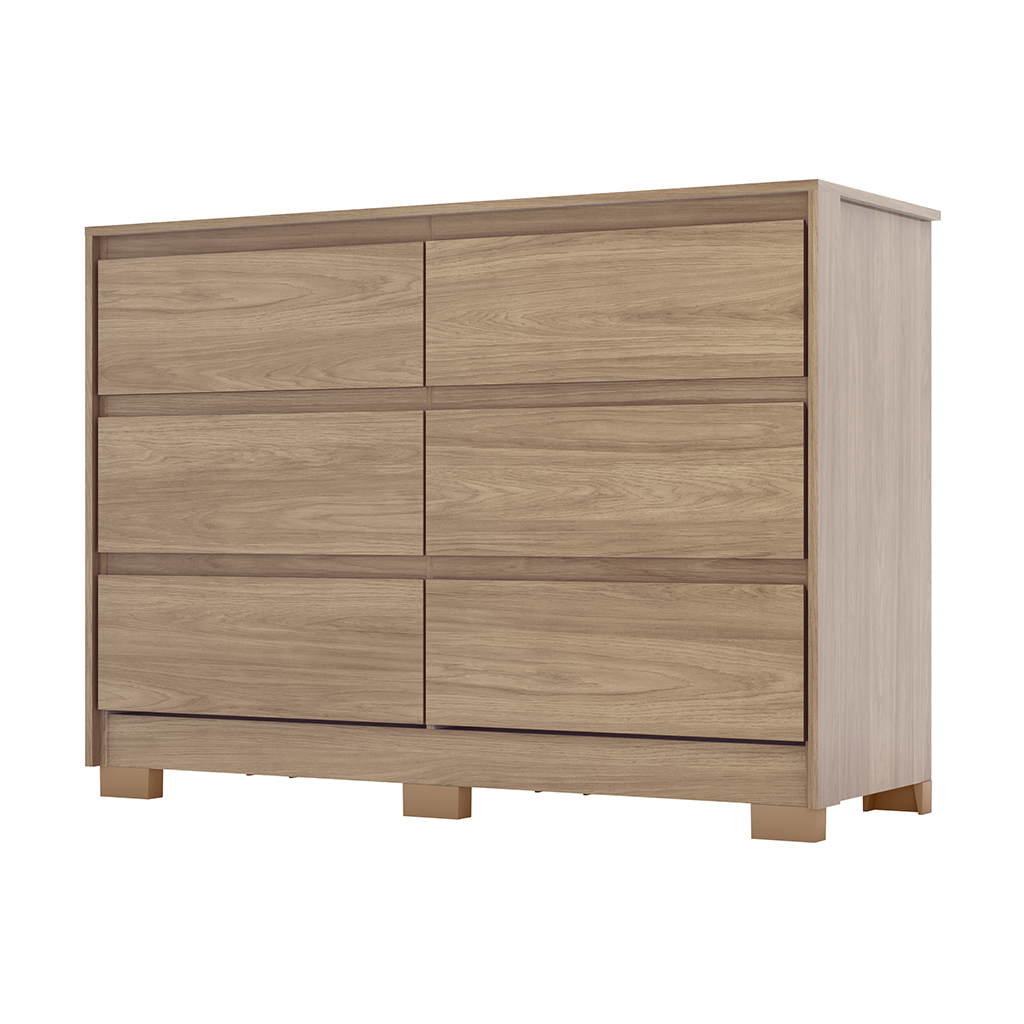 [28762] COMMODE RAVENNA REF B737-198 6 TIRS JEQUITIBA GLOSS