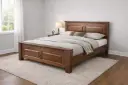 BED RIPLEY DÉCOR 6'0 VERNI FONCE