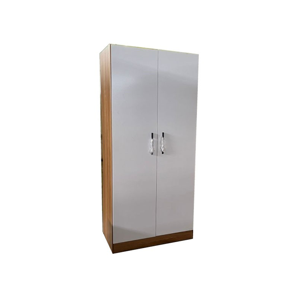 ARMOIRE RUSSIKA 2 PTS TABLETTE+PENDERIE REF HL33 N WHITE