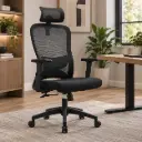 OFFICE CHAIR SAMMY - H (2 IN 1) HIGH BACK MESH BLACK