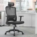 OFFICE CHAIR SAMMY - H (2 IN 1) HIGH BACK MESH BLACK