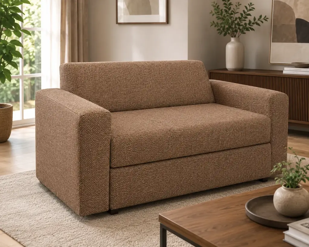 SOFA BED SOFIJA II REF 2540 2 SEATER MECHANISM SINGLE  MATTRESS REF HQ309-60 BROWN (REF HQ309-31 BROWN)