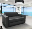 SOFA BED SOFIJA II REF 2540 2 SEATER MECHANISM SINGLE  MATTRESS REF HQ309-60 BLACK