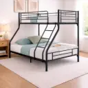 BED ZAFRA (DIY) REF BSD-453118 ETAGE 190X90/140CM BLACK