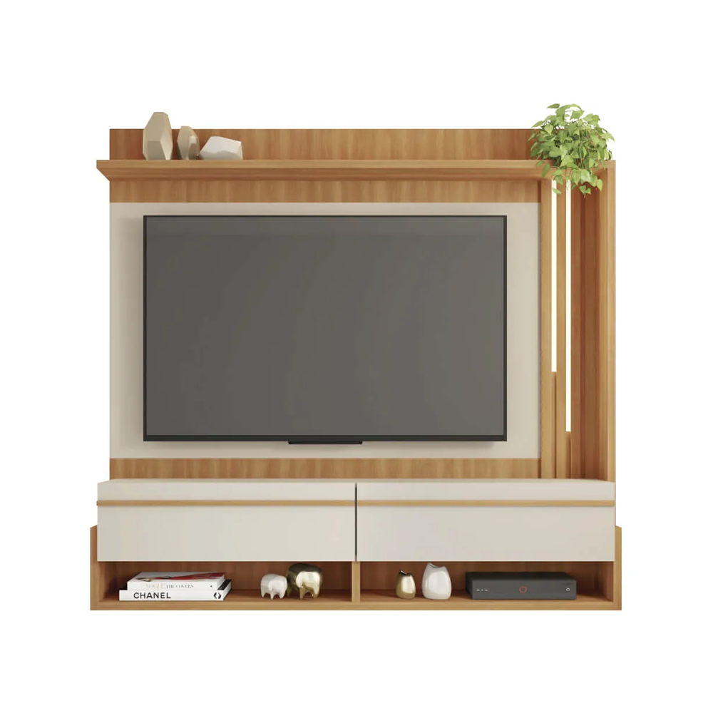 MEUBLE TV ARTHUS 1.6 (2PC) 2 PTS + LED LIGHT FREIJO / OFF WHITE