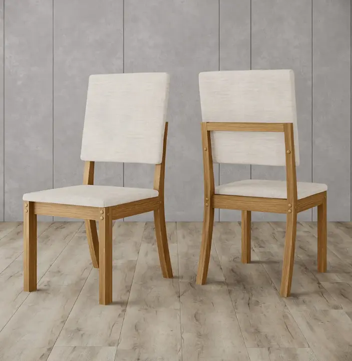 CHAISE MILLA (1 UNIT) REF S35-502 DINING NATURE / LINEN