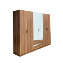 ARMOIRE VALENZA REF 710 (3PC) 6 PTS WALNUT/WHITE