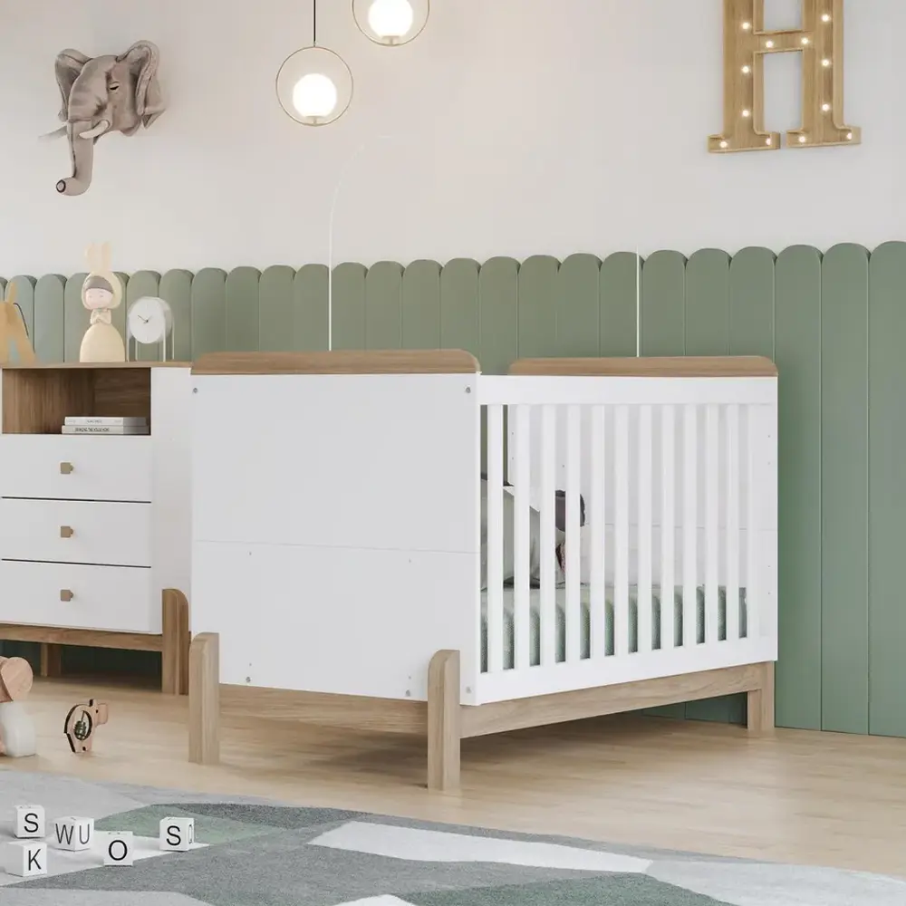 BED TERNURA REF I2-190 BERCEAU WHITE/JEQUITIBA