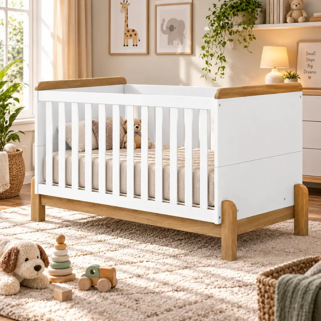 BED TERNURA REF I2-190 BERCEAU WHITE/JEQUITIBA