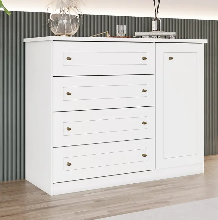 COMMODE AMERICANO REF D715-05 4TIRS WHITE HP