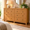 COMMODE MAGGIORE 6 TIRS ALMOND CLEAN