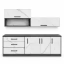 KITCHEN NAOMI SET WITH DOOR GREY/WHITE