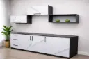 KITCHEN NAOMI SET WITH DOOR GREY/WHITE